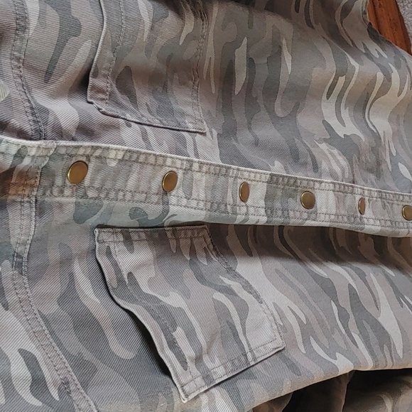 Women's Lightweight Cotton Cammo Jacket Plus Size 2X - Picture 3 of 13